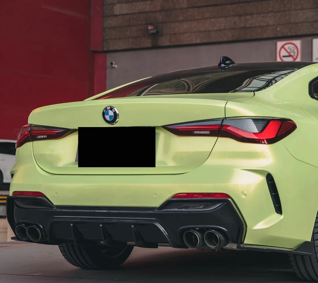 2021+ BMW G22 / G23 – Carbon Fiber Rear Diffuser (With or Without Light)
