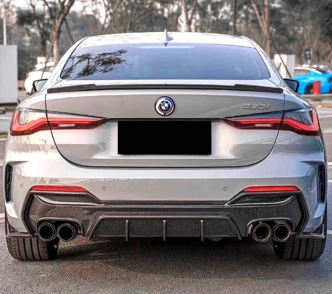 2021+ BMW G22 / G23 – Carbon Fiber Rear Diffuser (With or Without Light)