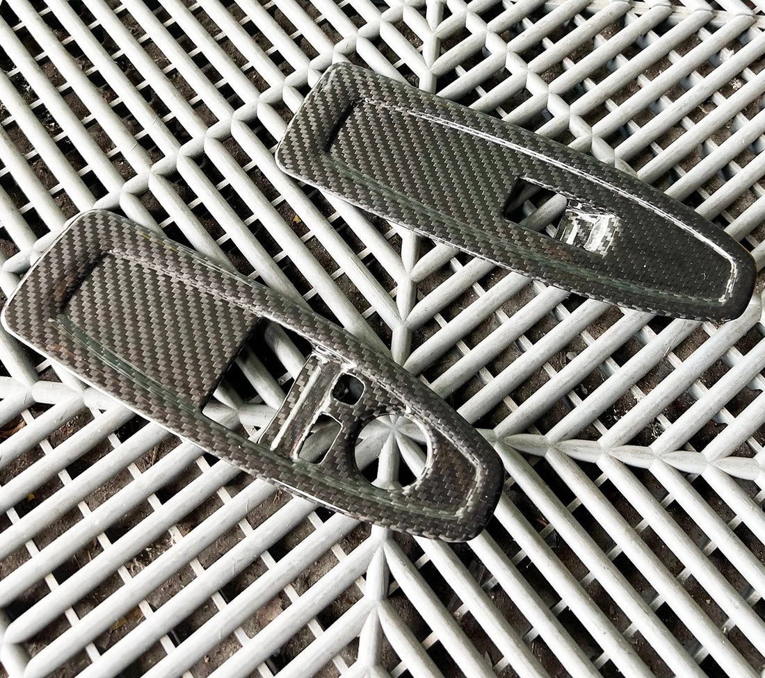 2014–2020 BMW F82 Dry Carbon Fiber Door Button Trim Cover