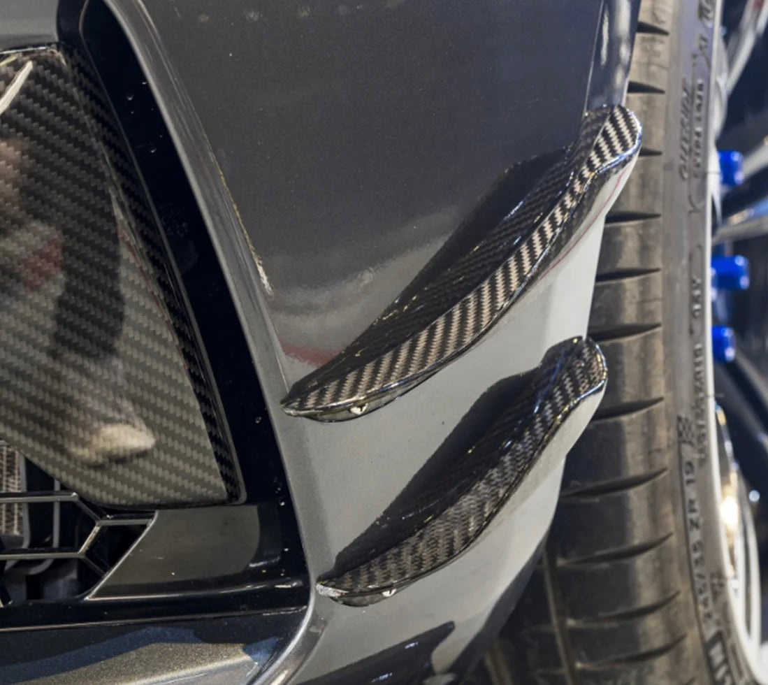 2016–2021 BMW F87 M2 Dry Carbon Fiber KB Front Canards