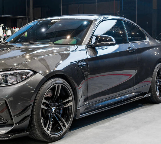 2016–2021 BMW F87 M2 Dry Carbon Fiber KB Side Skirts