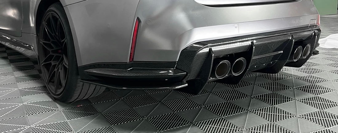 2021+ BMW G80 / G81 / G82 / G83 Dry Carbon Fiber R-Style Rear Diffuser
