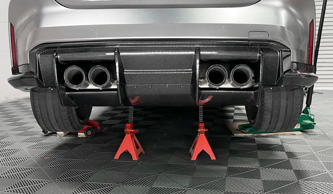 2021+ BMW G80 / G81 / G82 / G83 Dry Carbon Fiber R-Style Rear Diffuser