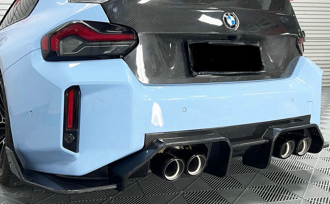2023+ BMW G87 M2 Dry Carbon Fiber AD Style Rear Diffuser