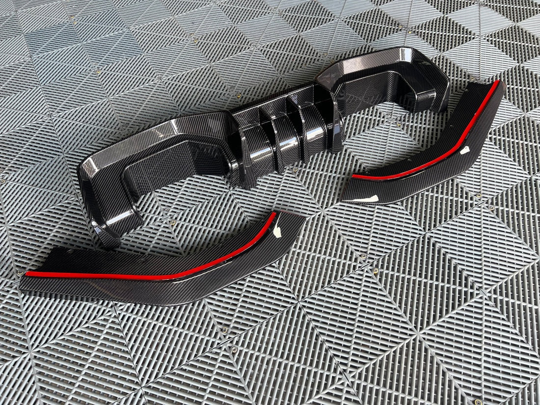 2021+ BMW G80 / G81 / G82 / G83 Dry Carbon Fiber AD Style Rear Diffuser