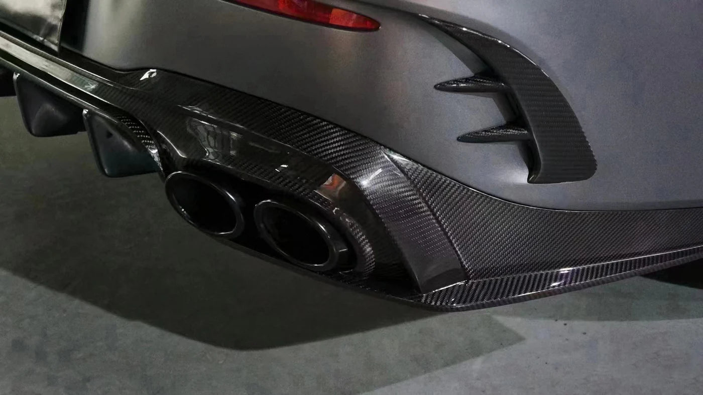 Mercedes Benz AMG C43 Coupe Dry Carbon Fiber Rear Canards