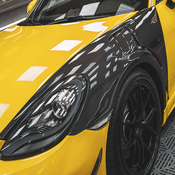 2016–2024 Porsche 718 Boxster / Cayman Dry Carbon Fiber Fenders