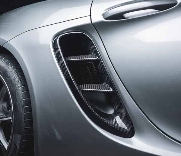 2016–2024 Porsche 718 Boxster / GT4 RS Dry Carbon Fiber Rear Fender Air Inlet