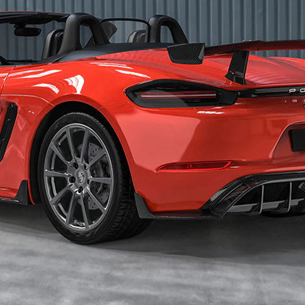 2016–2024 Porsche 718 Cayman / Boxster Dry Carbon Fiber Rear Spats