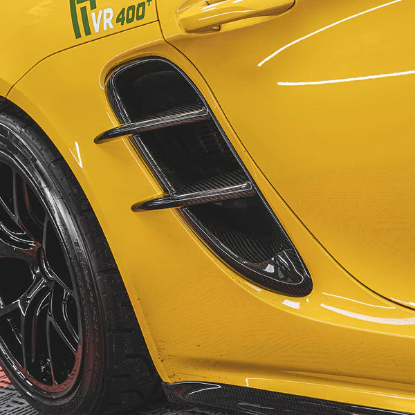 2016–2024 Porsche 718 Cayman / Boxster Dry Carbon Fiber Rear Fender Air Inlet