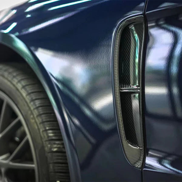 2017–2023 Porsche 971 Panamera E-Hybrid / GTS / Turbo Dry Carbon Fiber Front Fender Trim