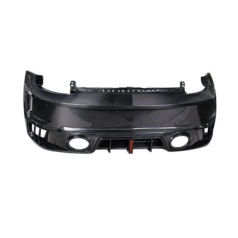 2020+ Porsche 992 Turbo / Turbo S Dry Carbon Fiber Rear Bumper & Diffuser