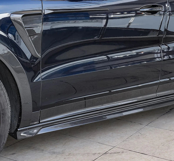 2020+ Porsche Cayenne 9Y0 / 9Y3 Dry Carbon Fiber Side Skirts
