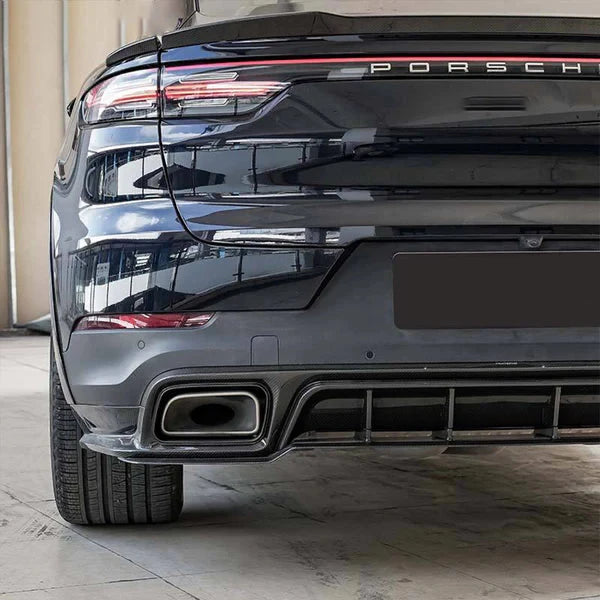 2018–2024 Porsche Cayenne Coupe Turbo Dry Carbon Fiber Rear Diffuser