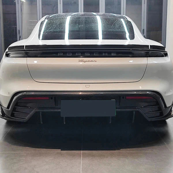 2020+ Porsche Taycan Cross Turismo Dry Carbon Fiber Rear Diffuser