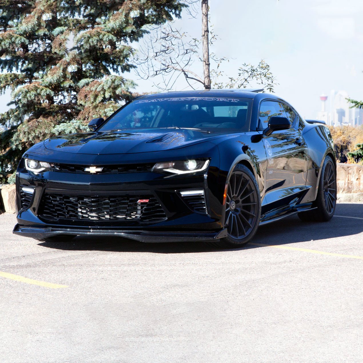 2016-2024 CHEVY CAMARO SS T6 CARBON FIBER FRONT LIP W/ WINGLETS