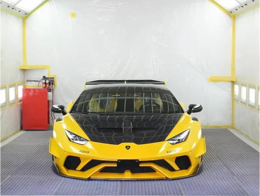 2015+ Lamborghini Huracan LP580 LP610 EVO Liberty Walk Style Dry Carbon Fiber Hood