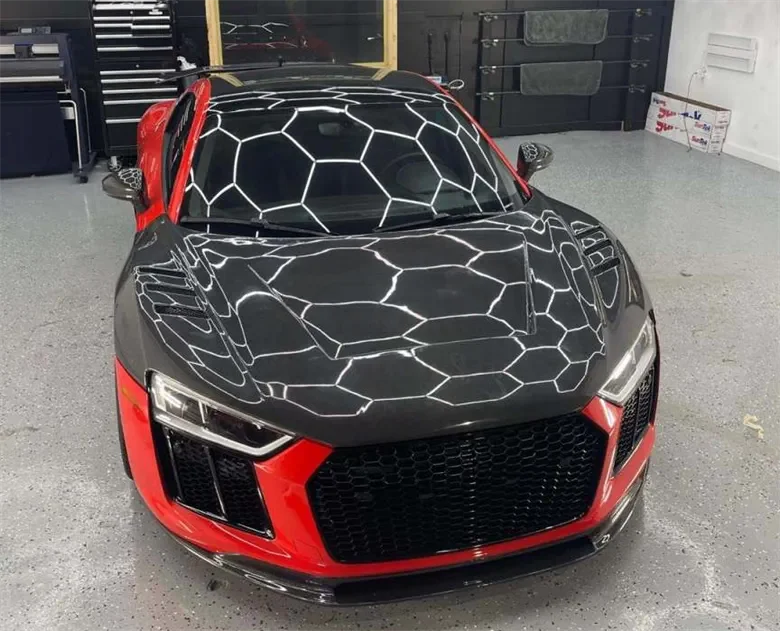 2016-2023 Audi R8 1016 Style PrePreg Dry Carbon Fiber Hood