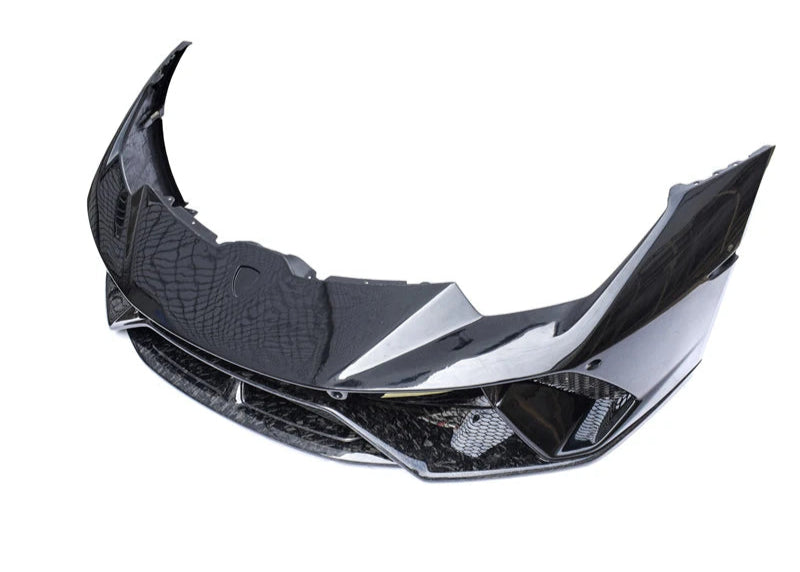 2014+ Lamborghini Huracan LP580 LP610 Performante Style Partial Dry Forged Carbon Fiber Front Bumper