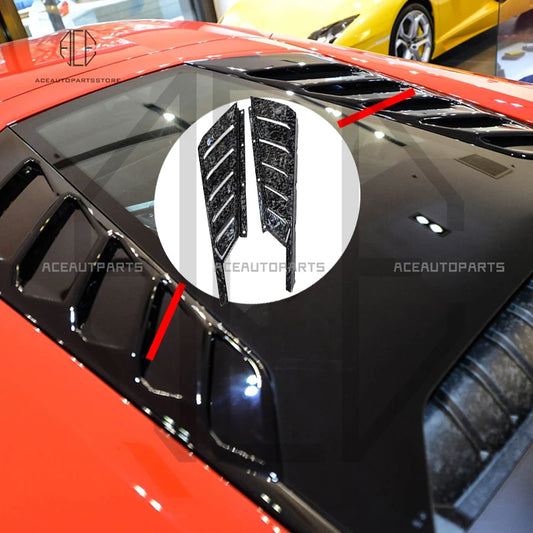 2015+ Lamborghini Huracan LP580 LP610 EVO Dry Carbon Fiber Engine Air Vents