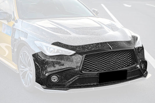 2017+ Infiniti Q60 Forged Carbon Fiber Front Bumper