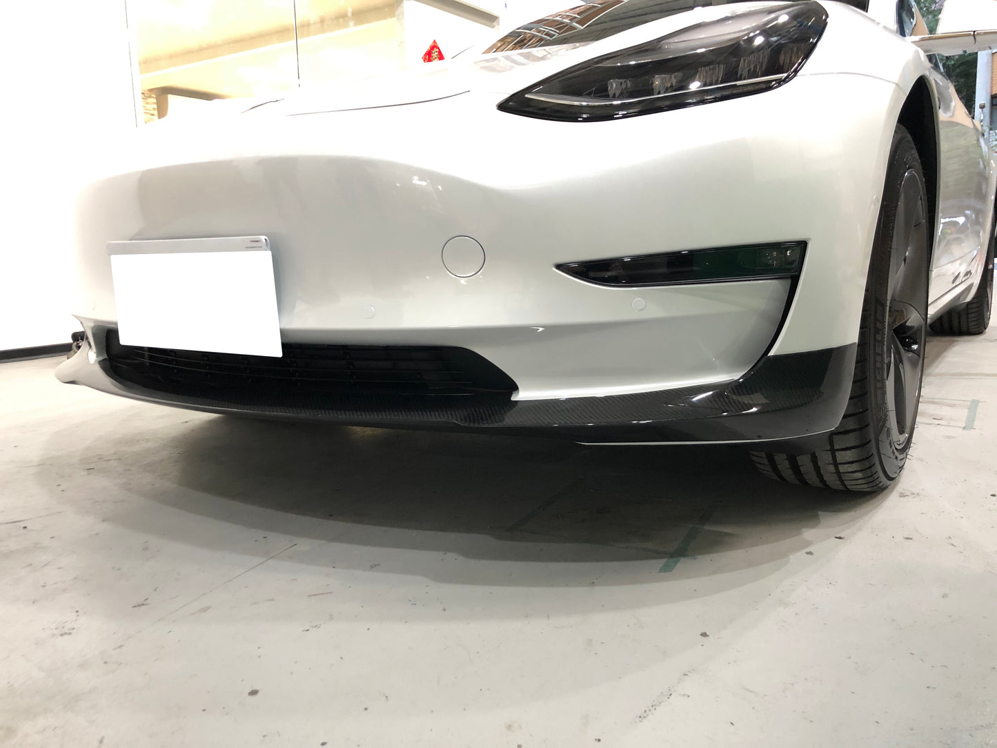 2017+ Tesla Model 3 T Style Carbon Fiber Lip