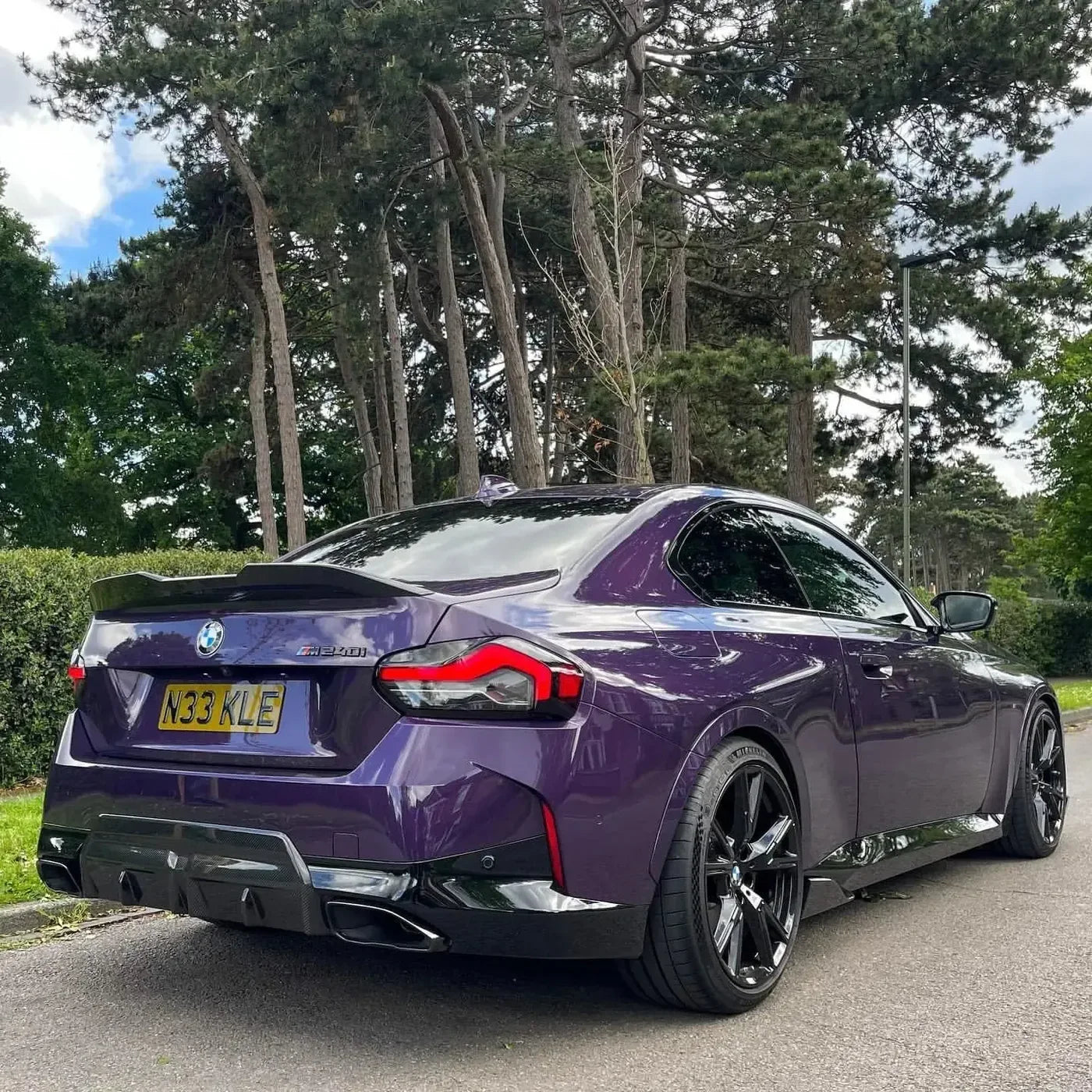 2022+ BMW G42 240i Dry Carbon Fiber M Performance Style Diffuser