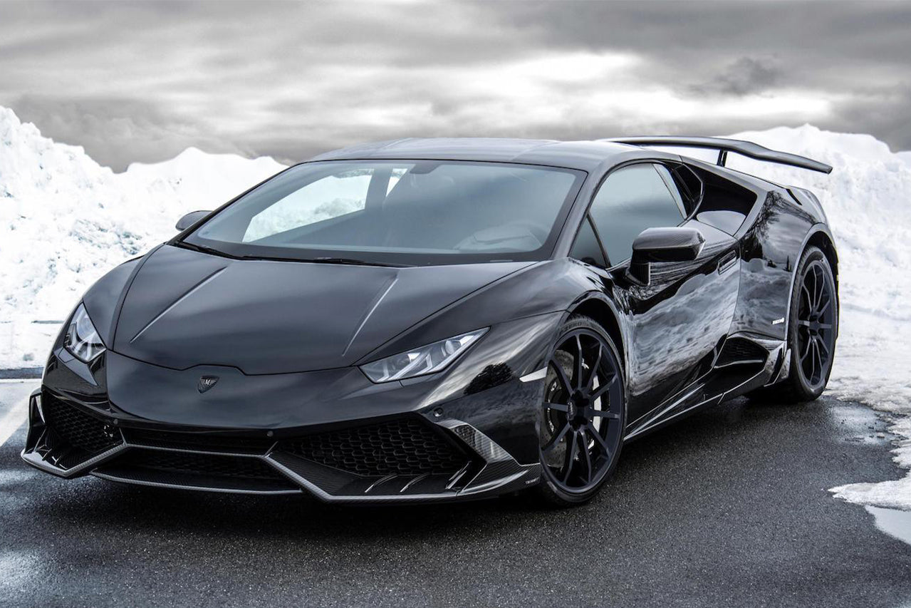 2015+ Lamborghini Huracan LP610 LP580 Mansory Style Dry Carbon Fiber Front Lip